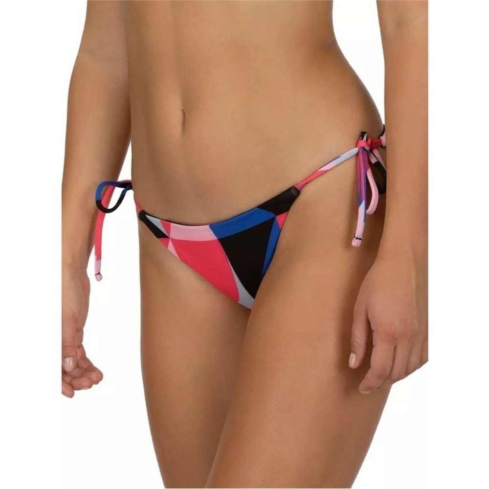 Hurley Women's Reversible Geo Tie Surf Swim Bottom XS in Red Orbit NWT 125 - Picture 1 of 9